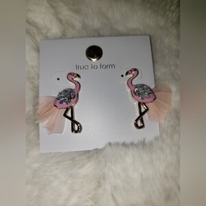 True To Form New Pink Flamingo Earrings